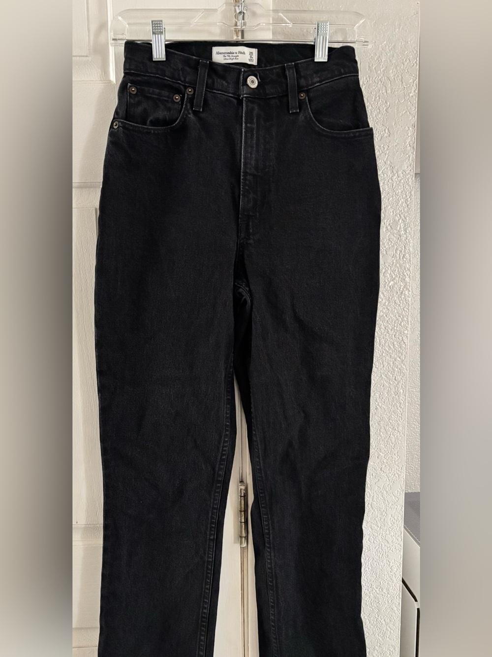 Women’s Abercrombie & Fitch High Waist Curve Love Black Jeans size 25